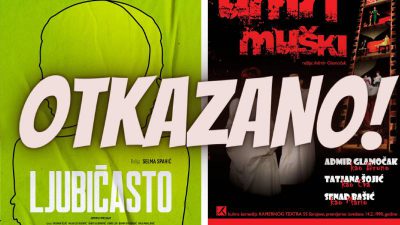 Read more about the article Obavještenje o otkazivanju predstava: „Umri muški“ i „Ljubičasto“