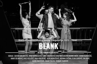 Read more about the article Kamerni teatar 55 s predstavom “Blank” gostuje u Tivtu